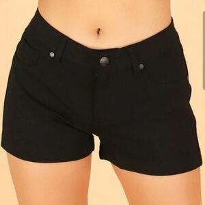 NWOT Active USA black stretch shorts, size small